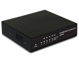 5口 10/100 Mbps 非管理型POE以太网交换机