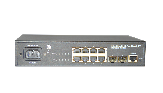 8口千兆+2个千兆SFP口二层管理型交换机