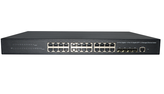 <b>恒茂高科24口千兆+4个千万兆SFP+口三层管理型交换</b>
