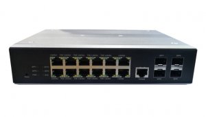 <b>12口千兆+4个千兆SFP口弱三层管理型 工业级PoE交换</b>